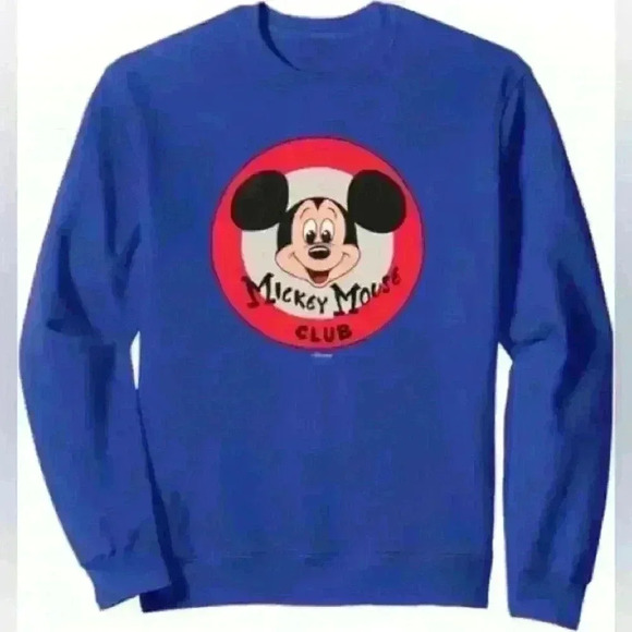 NWOT Disney Mickey Mouse Club Vintage Style Sweatshirt (Size medium) - Picture 1 of 6